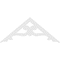 Ekena Millwork Pitch Brontes Architectural Grade PVC Gable Pediment, 72"W x 30"H x 1"P (10/12) GPP072X030X100BRO - alternate 2